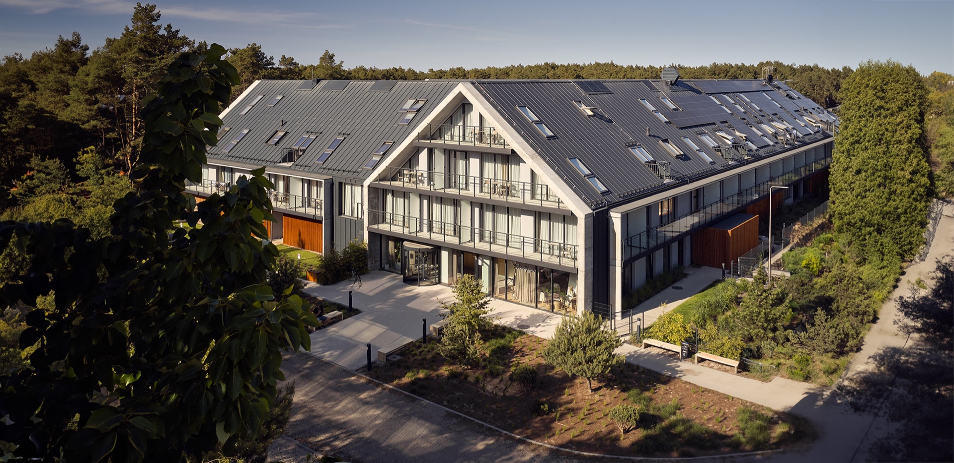 Hotel z lotu ptaka - fotografia architektury